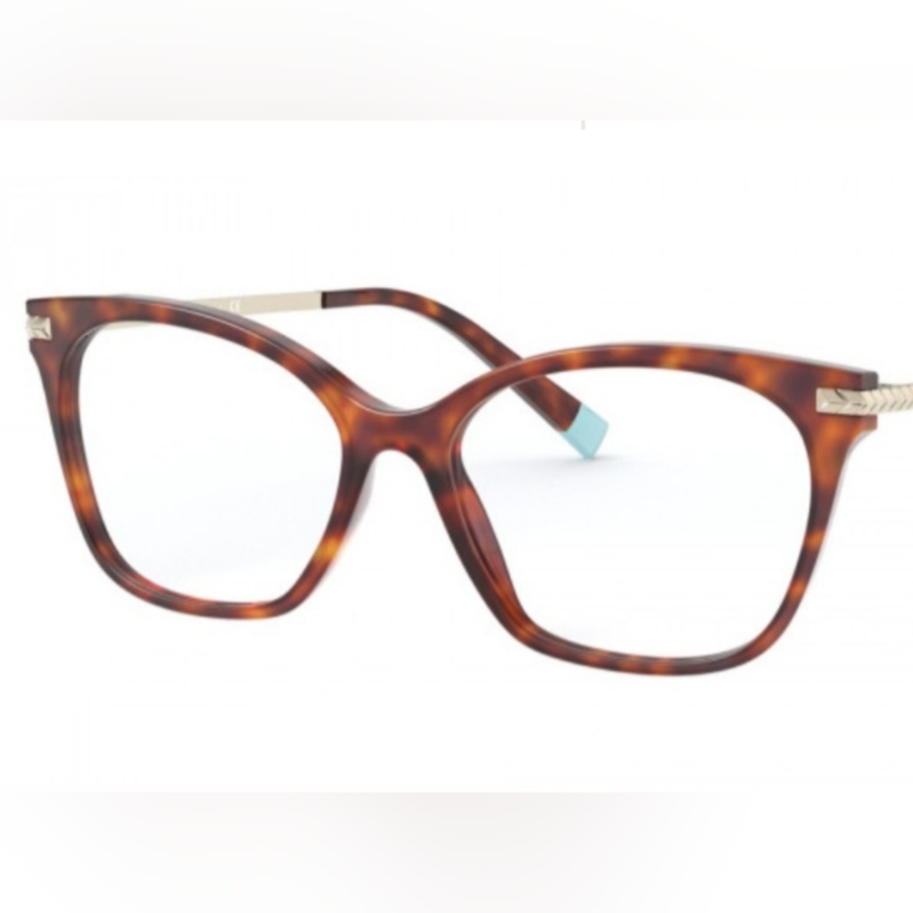 Tiffany & Co TF2194 Perscription Frames Only Havanah Gold Luxury Designer #95 - Picture 3 of 16